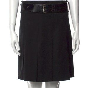 Burberry Pleated Knee-Length Skirt